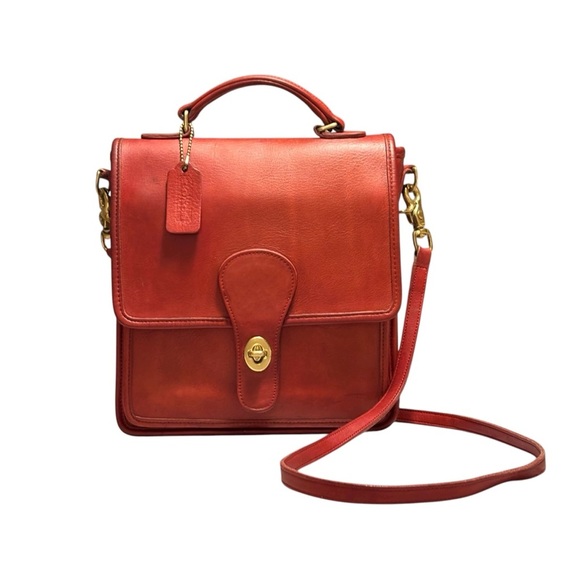 Coach Handbags - Coach | Vintage Red Station Bag 5130 | USA Made | Crossbody Satchel